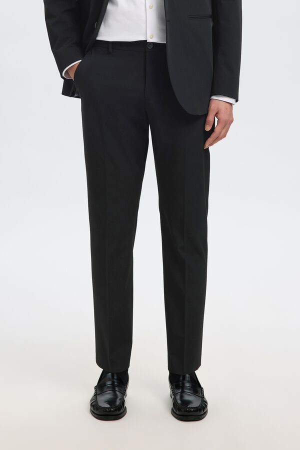 Selected Slim Fit suit trousers Black