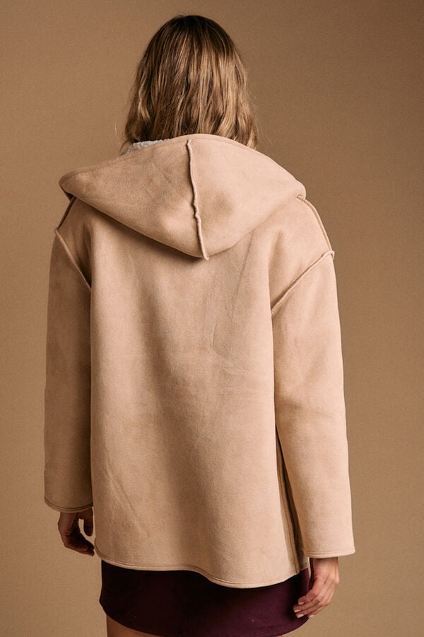 Polín Et Moi Sobretudo de borrego Mariale Ecru