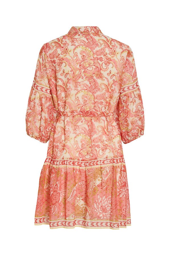 Vila Vestido curto camiseiro Multicolorido