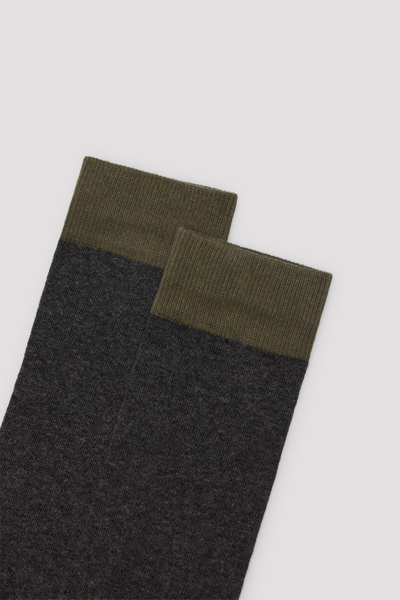 Cortefiel Plain contrast toe sock