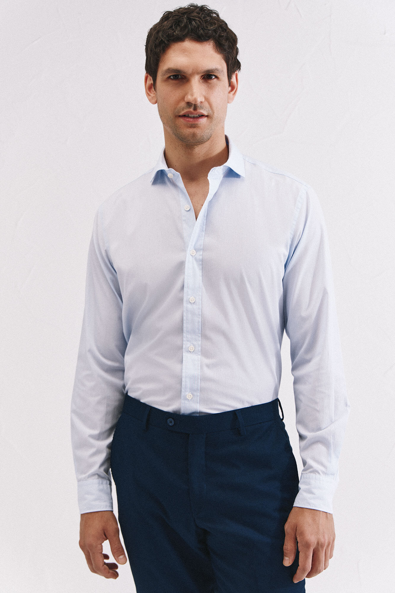 Cortefiel Striped cotton shirt