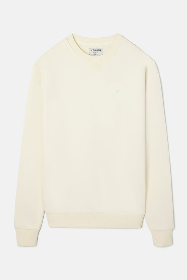 Silbon Sweatshirt círculo étnico Ecru