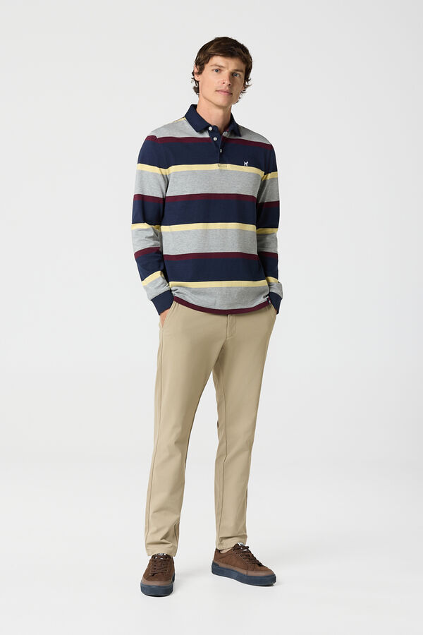 Williot Polo Multirriscas Williot Cinzento