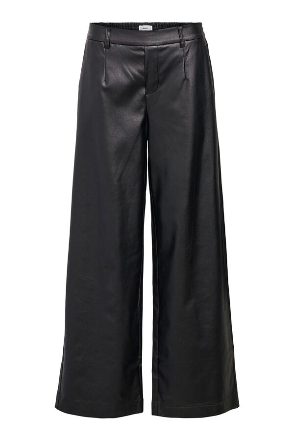 Object Calça de couro sintético Preto