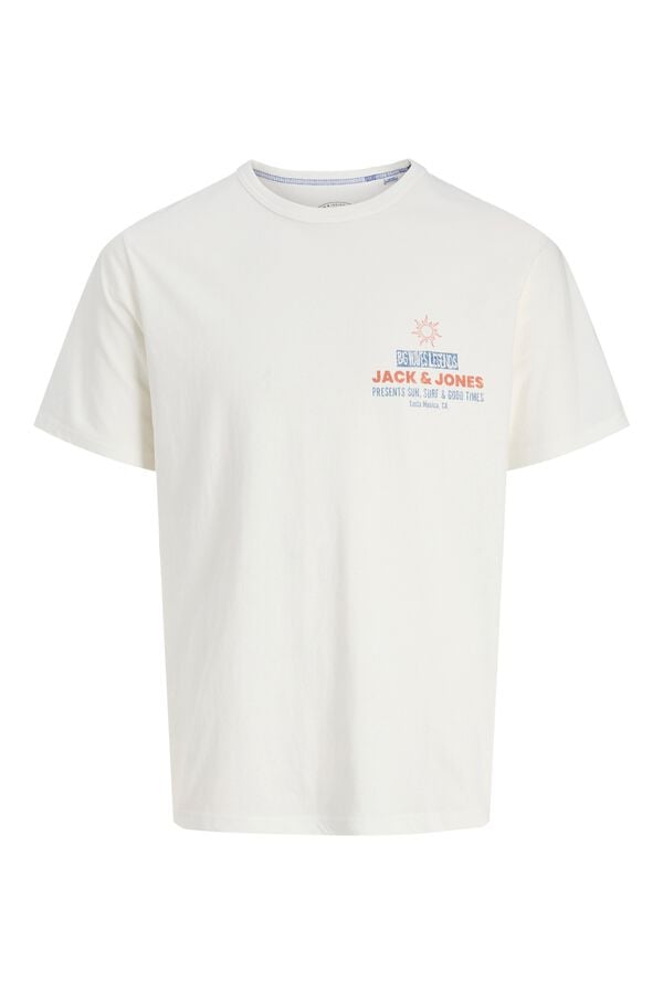 Jack & Jones T-shirt estampada logo Branco