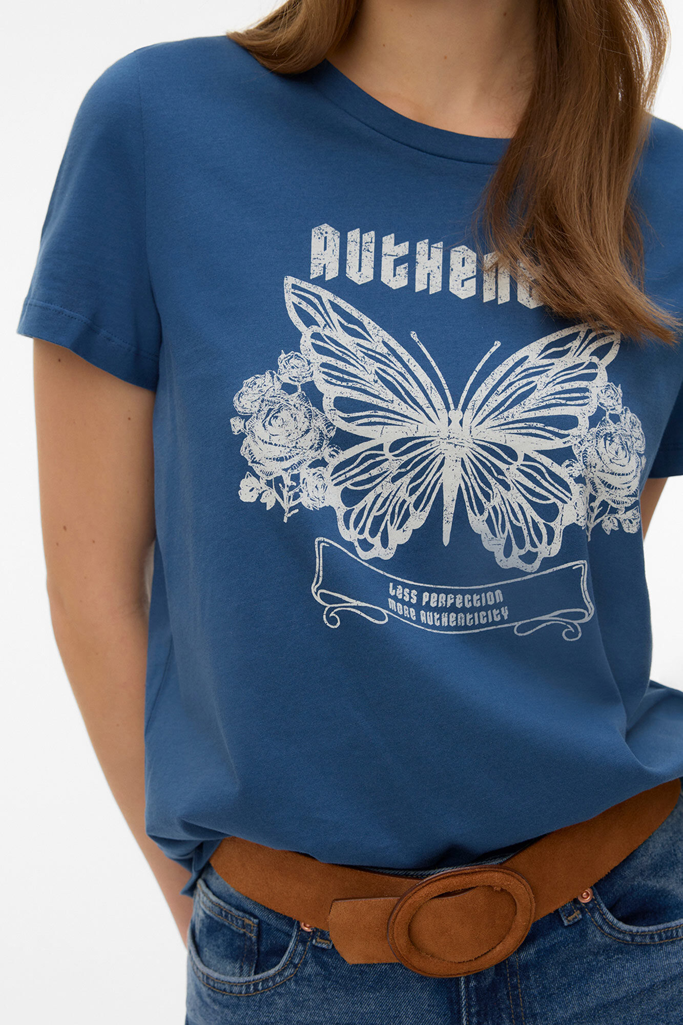 Vero Moda T-shirt de manga curta em algod&atilde;o