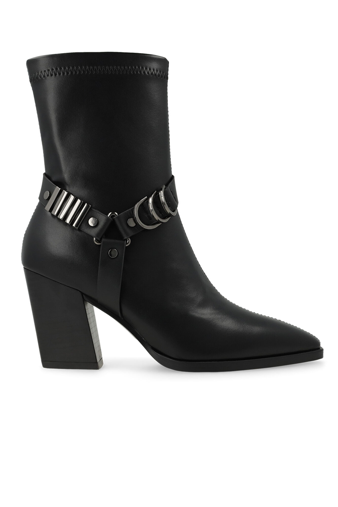 Lodi Metal ring cowboy ankle boots