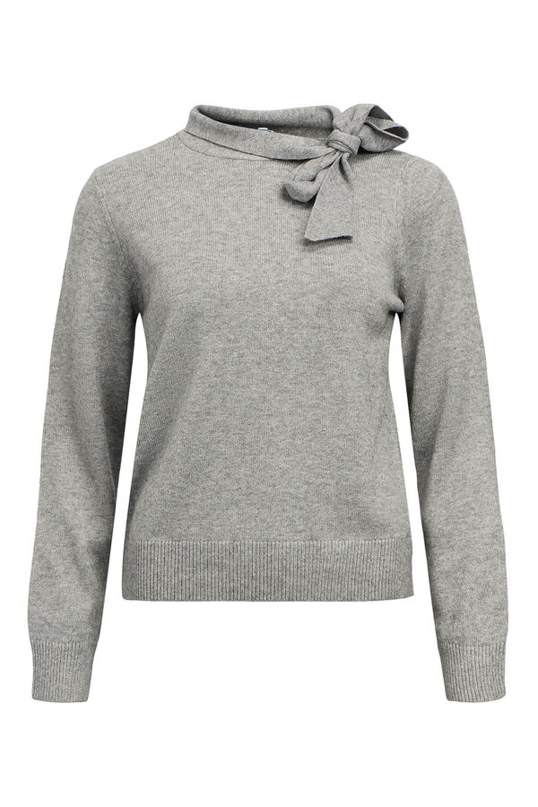 Object Camisola com laço macio Cinzento