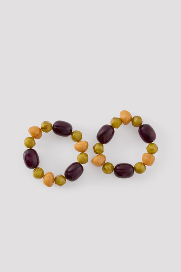 Cortefiel Set pulseras el&aacute;sticas Multicolor