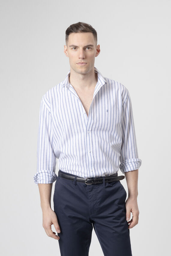 Camisa rayas lino