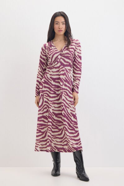 Cortefiel batwing sleeve print dress Multicolour