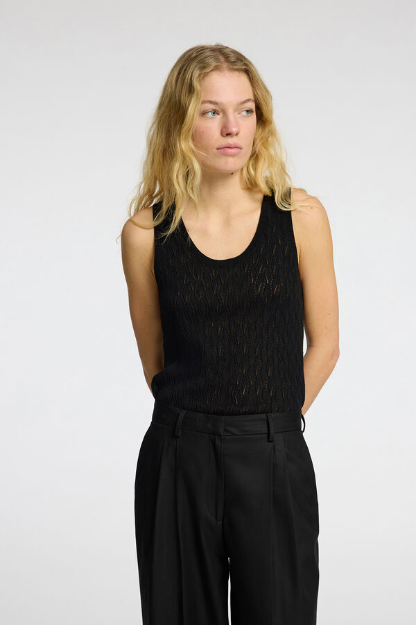 Selected Femme Top de malha  Preto
