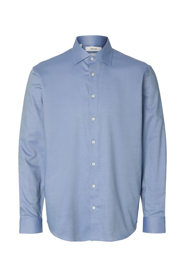 Selected Camisa oxford lisa Azul