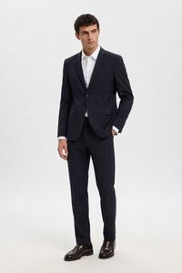 Selected Cal&ccedil;a de alfaiataria Slim Fit