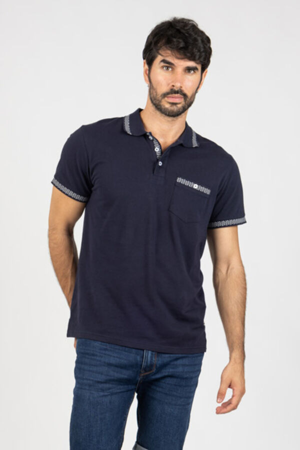 Privata Short sleeve polo shirt Navy