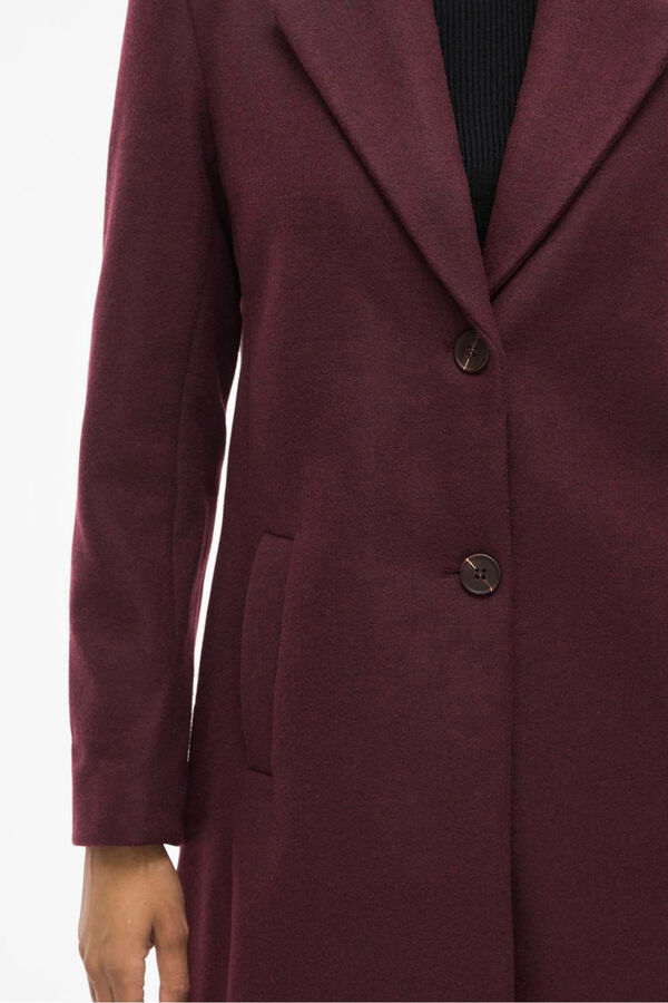 Vila Sobretudo de tecido com lapelas Granada