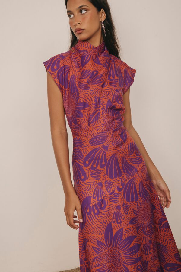 Cherubina Vestido Joanna Roxo