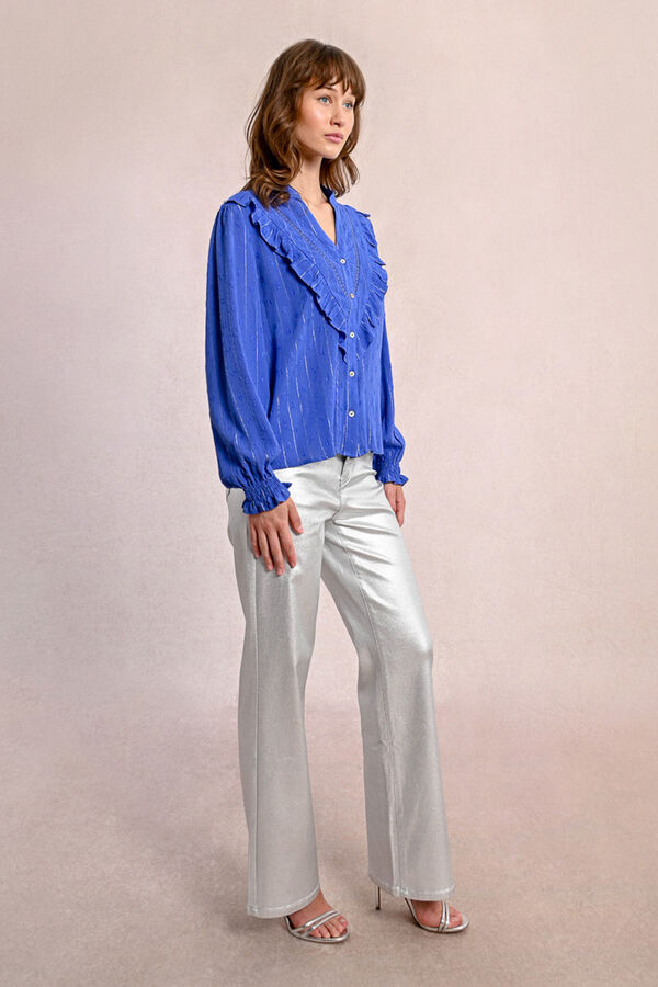 Molly Bracken Camisa estampado Azul