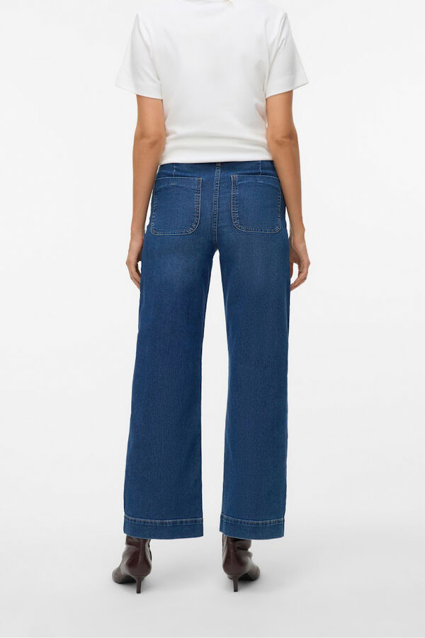 Vero Moda Calça calça de perna larga Azul