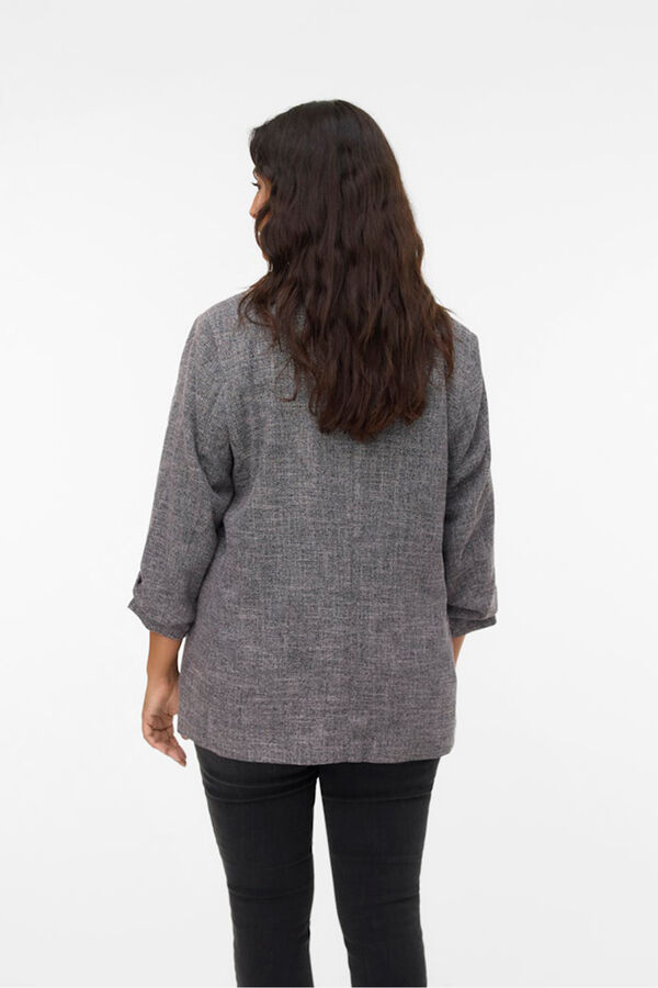 Vero Moda Curve manga franzida Preto