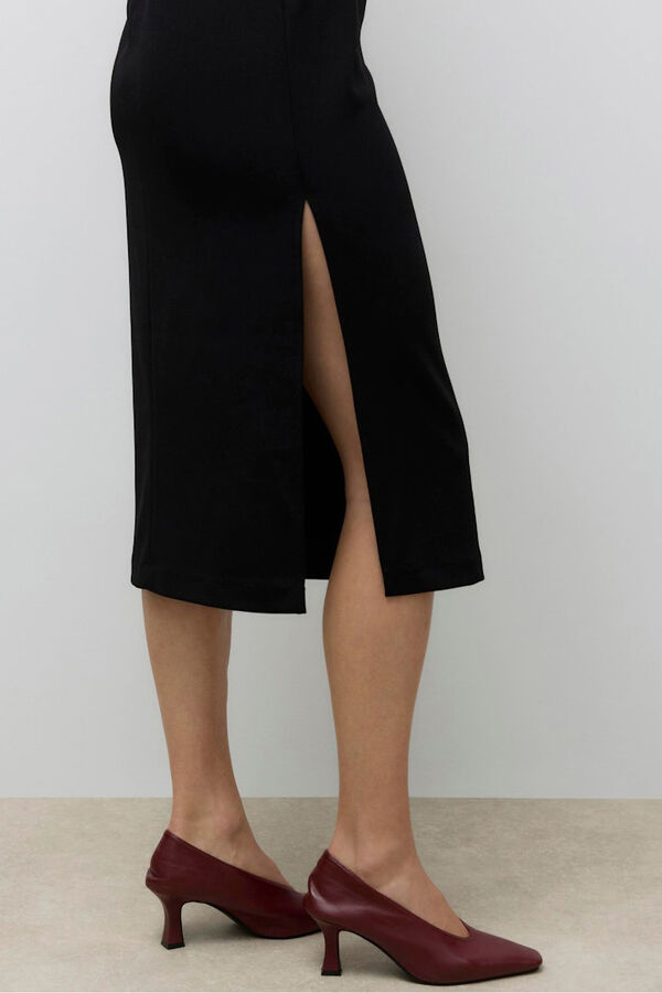 Vero Moda Vestido de alças midi  Preto