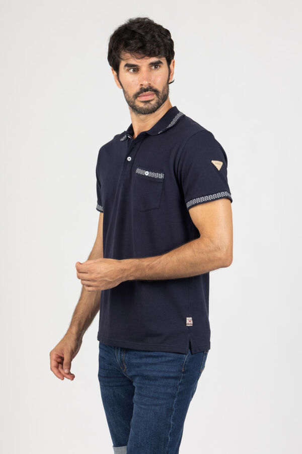 Privata Short sleeve polo shirt Navy