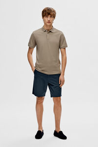 Cortefiel Short chinos made with organic cotton.  Navy