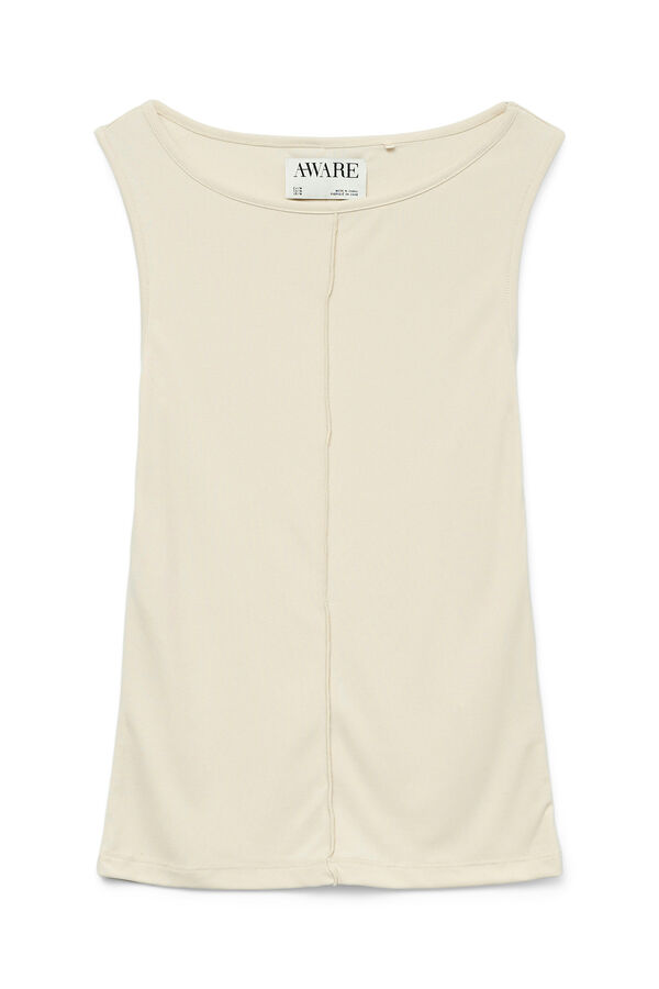 Vero Moda Camiseta de tirantes y cuello barco Amarelo