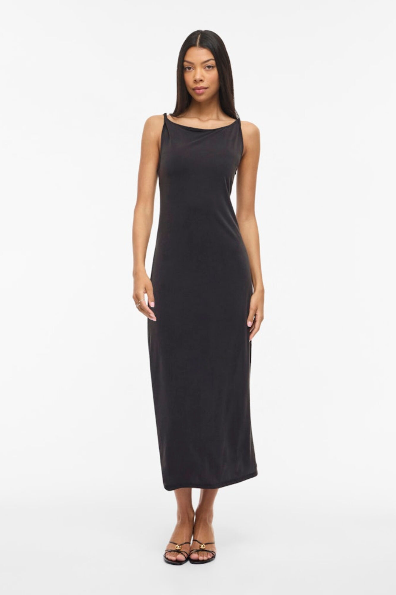 Vila Modal boat neck midi dress