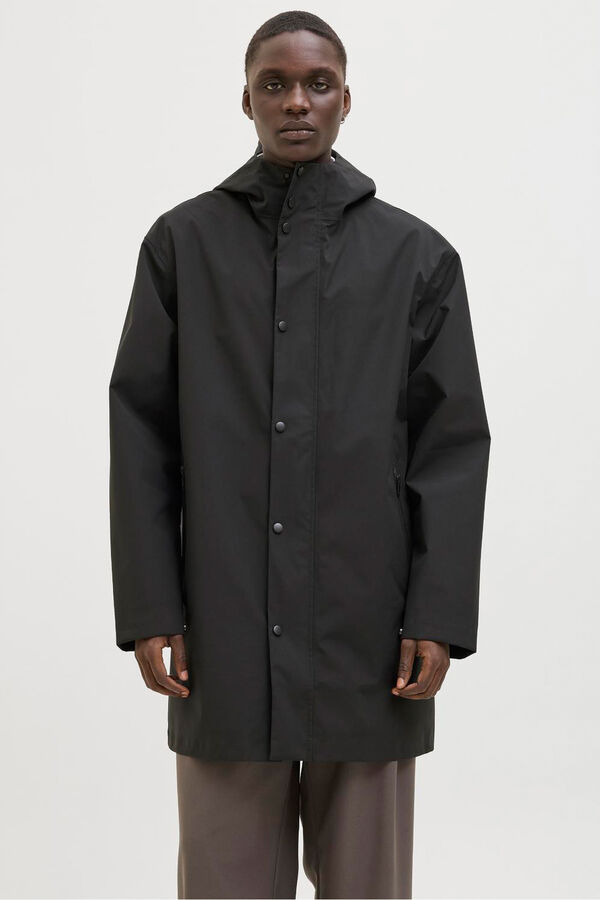 Jack & Jones Regular fit waterproof jacket Black