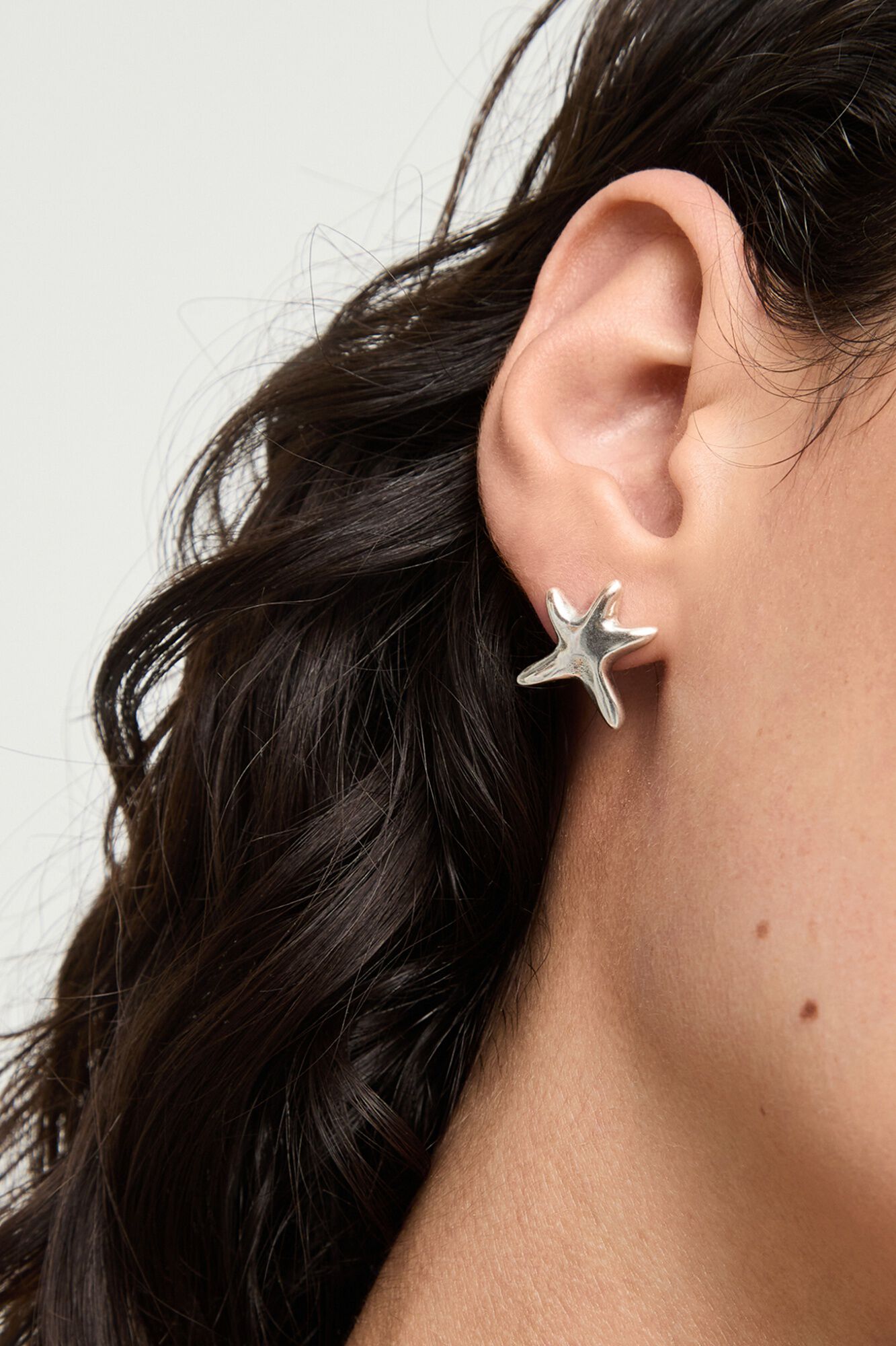 UNOde50 Pingente de estrela-do-mar banho a prata