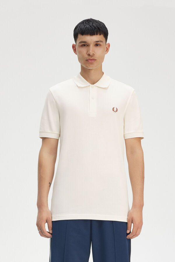 Fred Perry Polo de manga curta Ecru