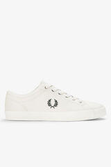 Fred Perry T&ecirc;nis de pele b&aacute;sico Branco