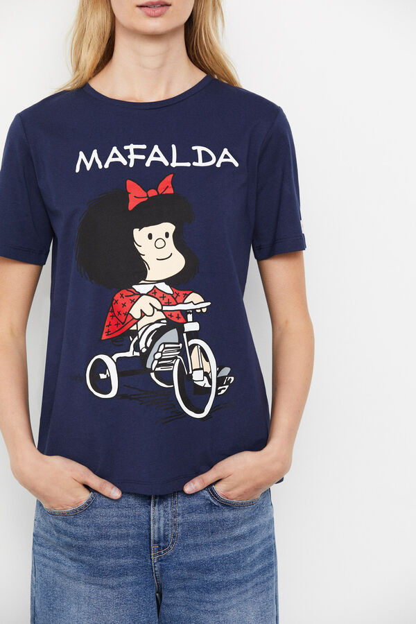 Cortefiel Mafalda T-shirt Navy
