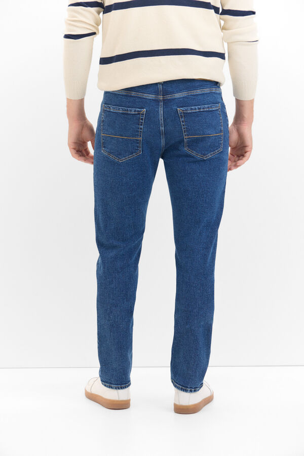 Cortefiel Slim fit lightweight jeans Blue