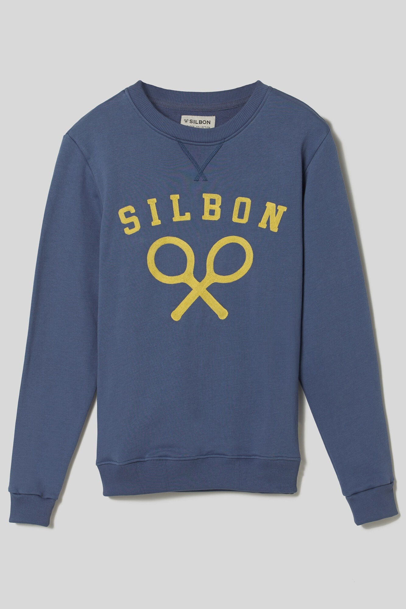 Sudadera clasica logo silbon azul Sudaderas hombre Cortefiel