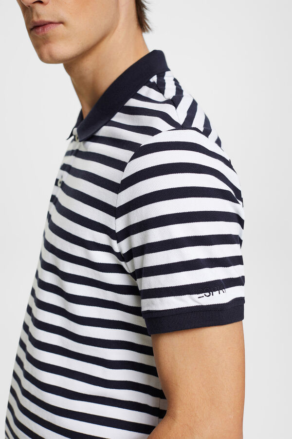 Striped Cotton-Piqué Polo Shirt