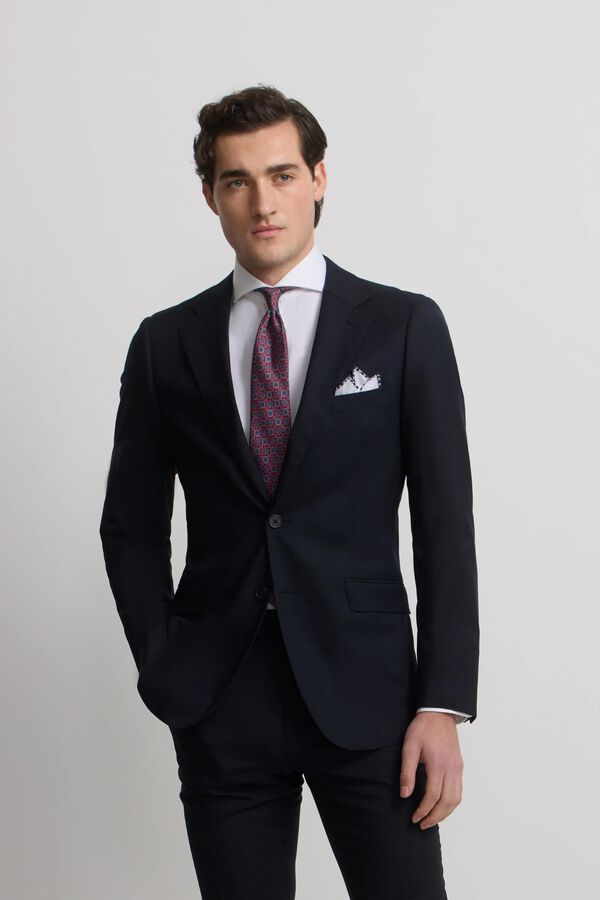 Silbon Blazer de fato natural stretch Azul