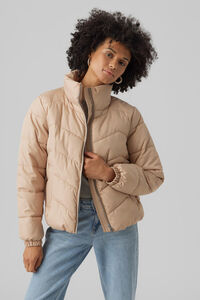 Cortefiel Quilted jacket Brown