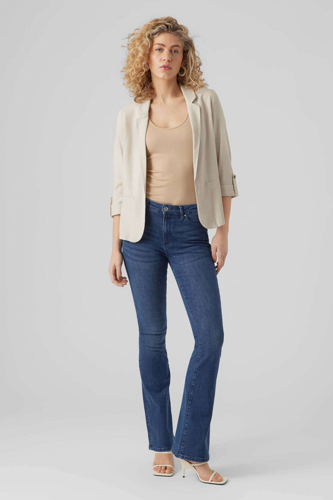 Vero Moda Blazer feminino aberto com lapela