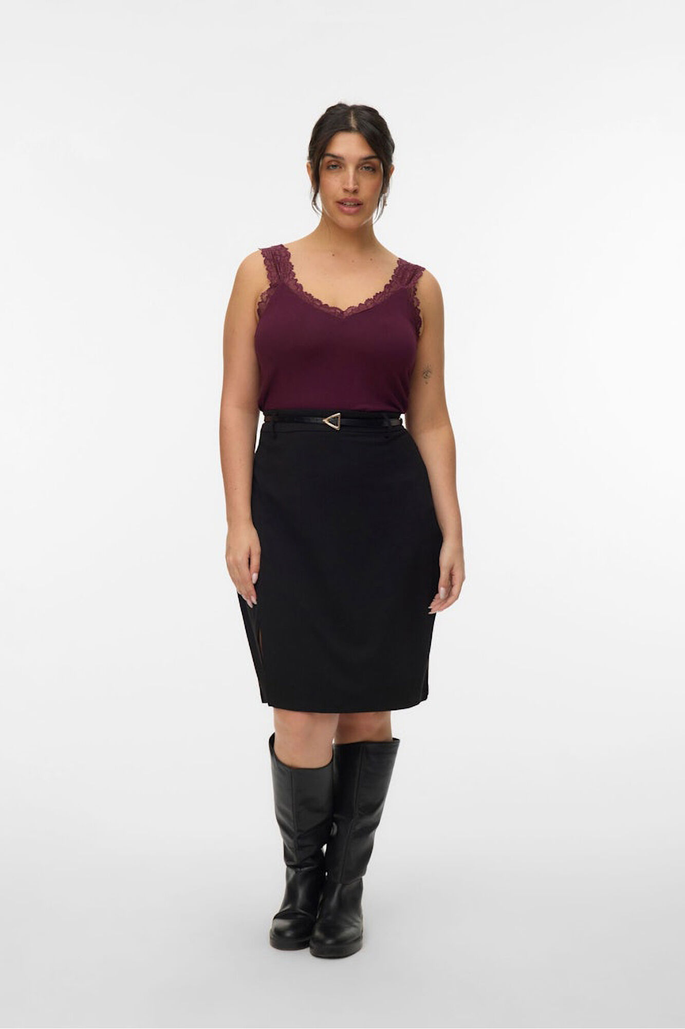 Vero Moda Curve Top encaje Curve