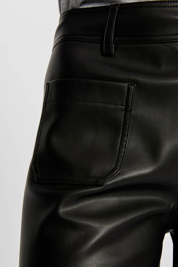 Morgan Calça de couro sintético Preto