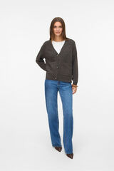Vero Moda Cárdigan con bolsillos Marrón oscuro
