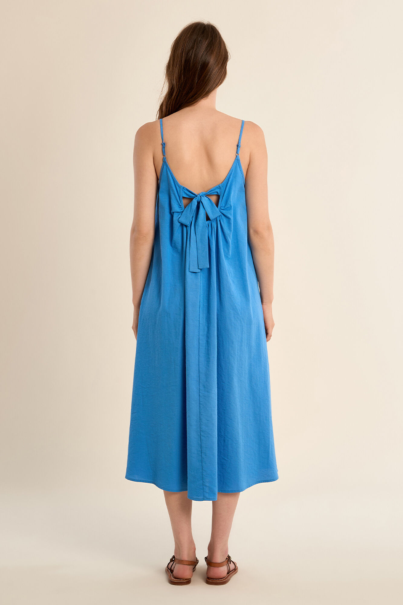 Molly Bracken Vestido comprido de al&ccedil;as e la&ccedil;ada