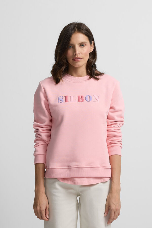 Silbon Sudadera woman letras silbon Rosa