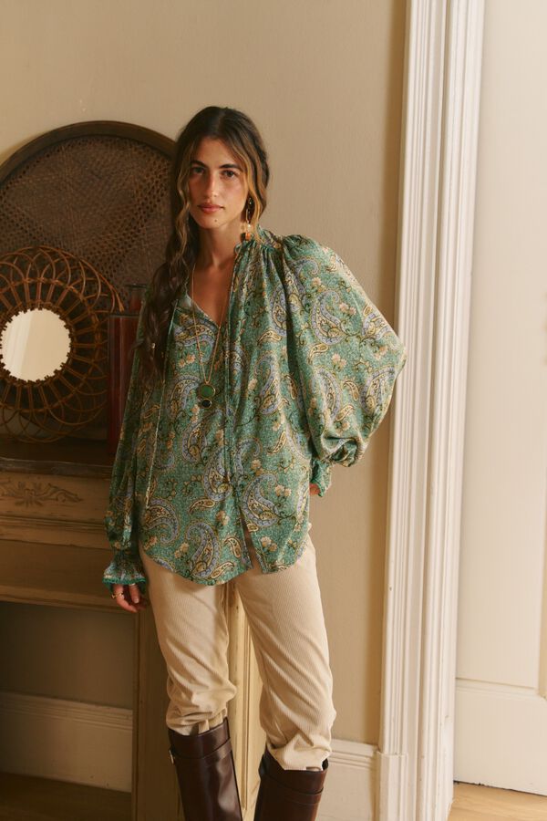Jaase Blusa estampada Clara Verde