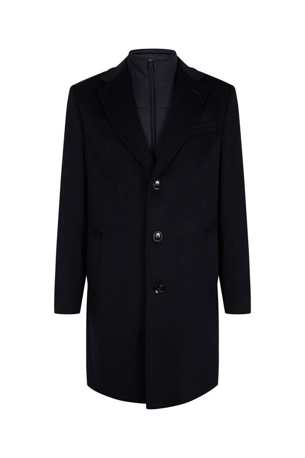 Cortefiel Coat removable lining Navy