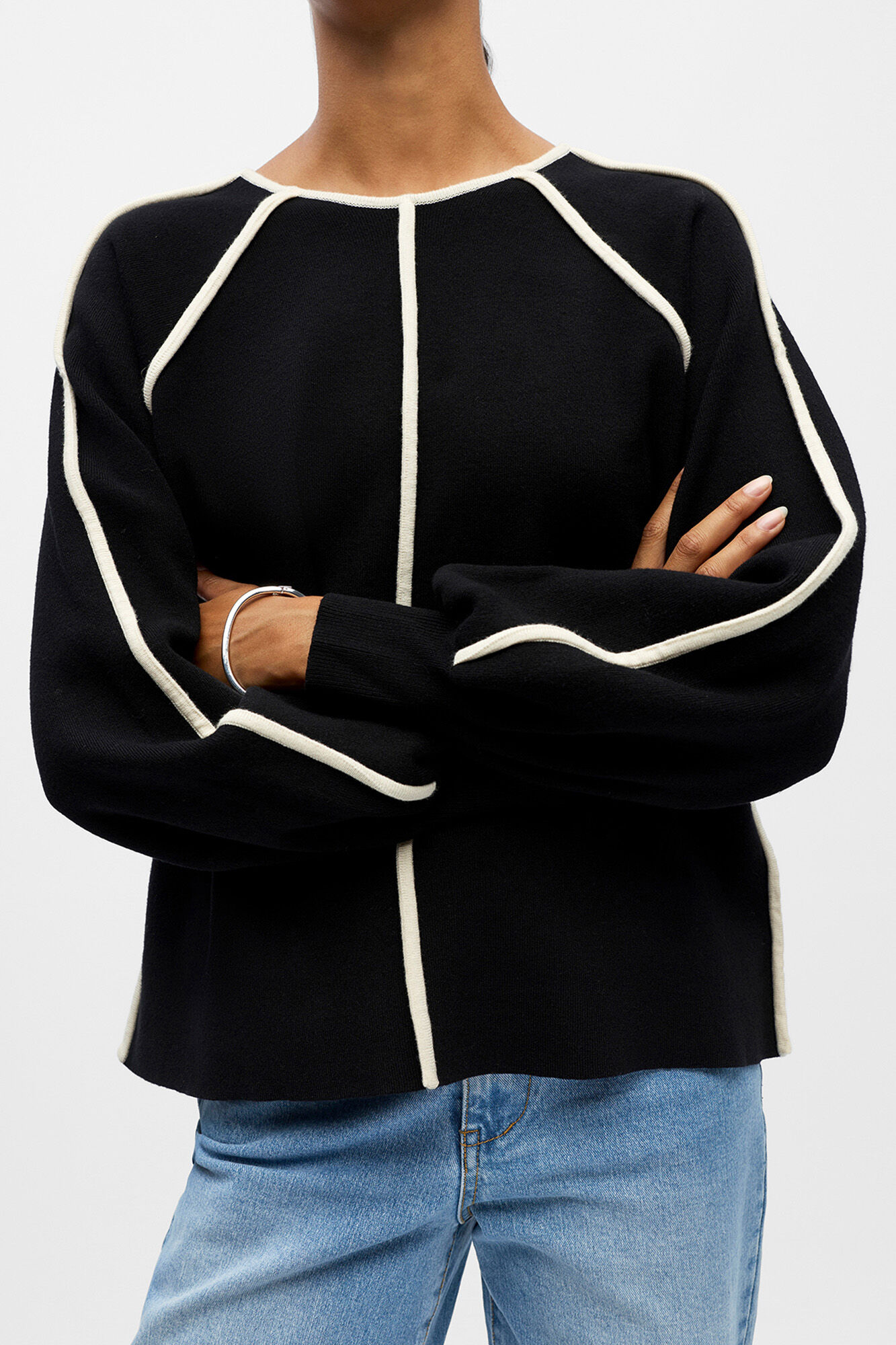 Object Jersey ribete contraste