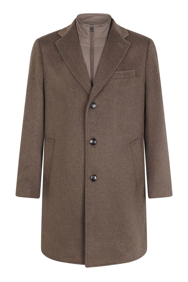 Cortefiel Removable lining coat Camel