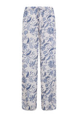 Cortefiel Printed fluid trousers Printed white